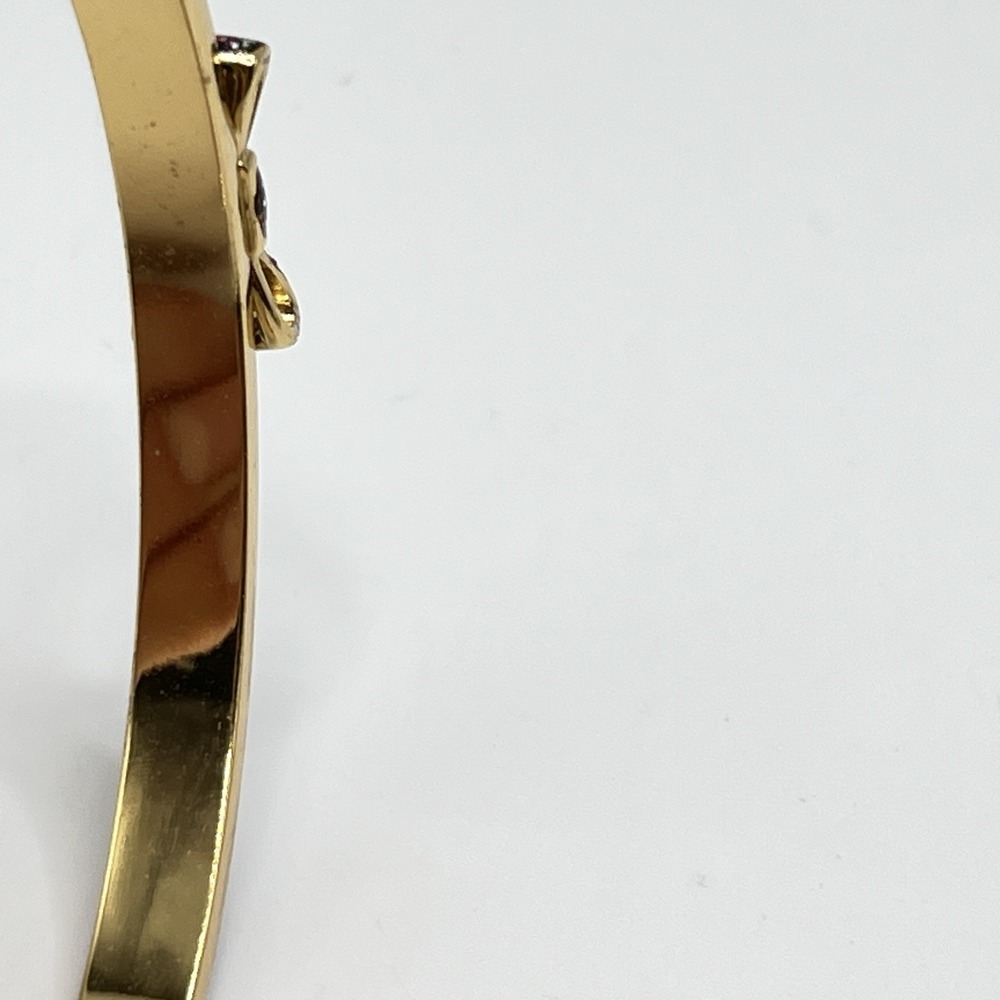 Kate Spade New York Gold & Color Glitter Bow Bangle Bracelet -‎ Light Inner Wear - Picture 4 of 11